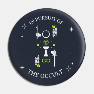 In Pursuit of the Occult Occultism Magick Pagan Pin