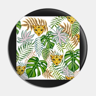 Tropical leopard print Pin