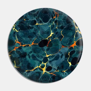 Abstract Marbling Pattern Pin