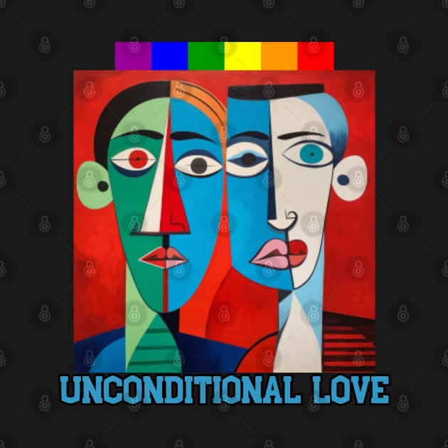 Unconditional love, pride month, lgbtq, gift present ideas by Pattyld