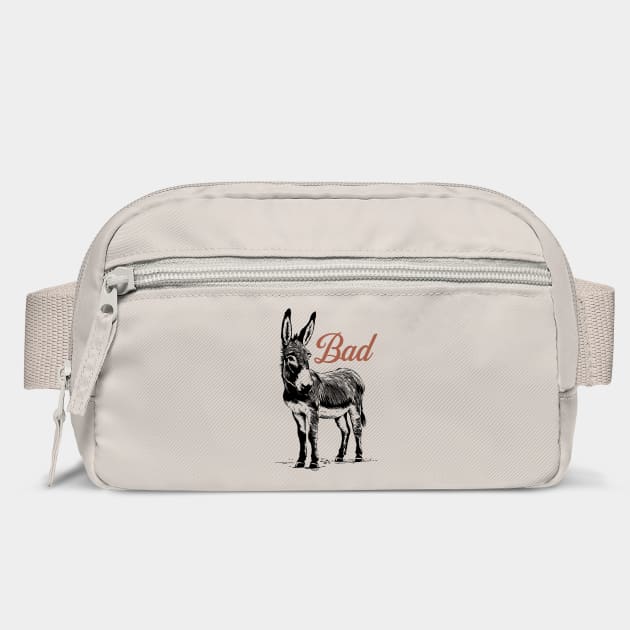 Bad Donkey Badass Sarcastic Animal Pun by Anticorporati