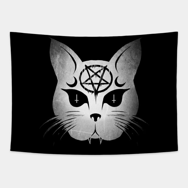 Demon Cat Tapestry by wildsidecomix