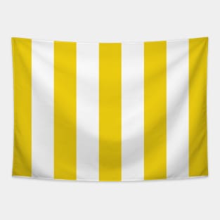 Yellow Stripes, White Stripes, Striped Pattern Tapestry