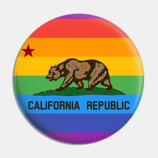 California Republic Pride Flag Pin