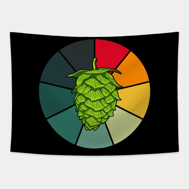 Retro Color Beer Hop Tapestry by ebayson74@gmail.com