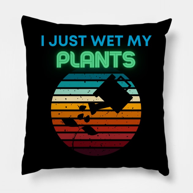 I just wet my plants Pillow by SilentCreations