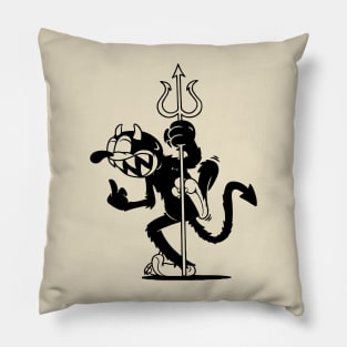 devil retro Pillow