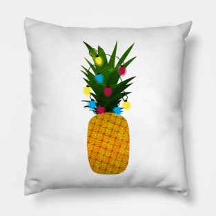 Christmas Lights on Pineapple Pillow