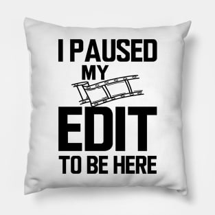 Editor - I paused my edit to be here Pillow