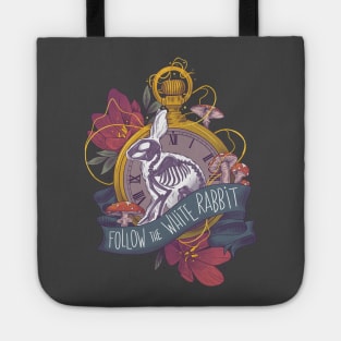 Follow the white rabbit Tote