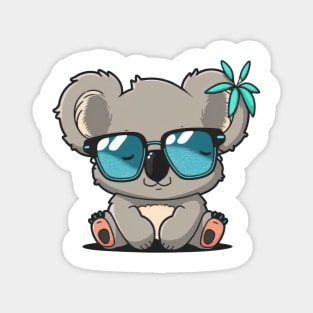 This koala is living its best life with a pair of shades and plenty of eucalyptus Magnet