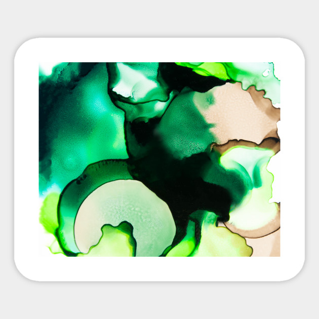 Forest Walk 2 Alcohol Ink Design Wall Decor Sticker Teepublic