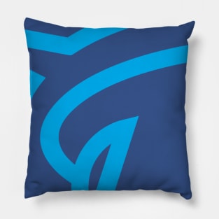 simple shark icon Pillow