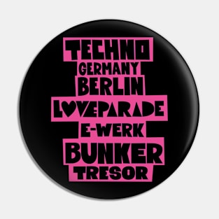 Rave Revival: Berlin's 90s Techno Scene Tribute Pin