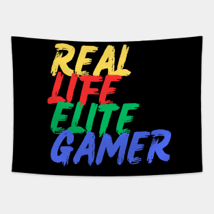 Real Life Elite Gamer (Mood Colors) Tapestry