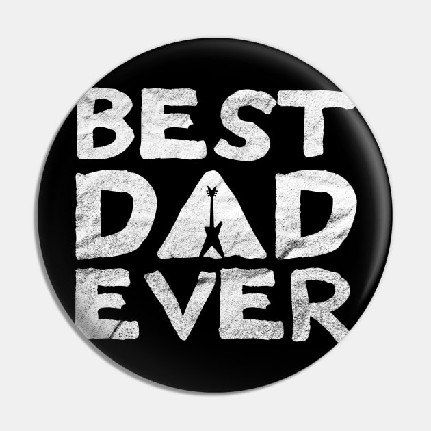 Best Dad Ever Razorback Guitar Pin by teecloud