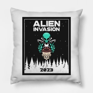 Alien Invasion 2023 Pillow