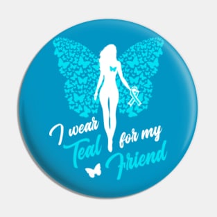 Butterfly I Wear Teal For My Grandpa Pins and Buttons for Sale | TeePublic