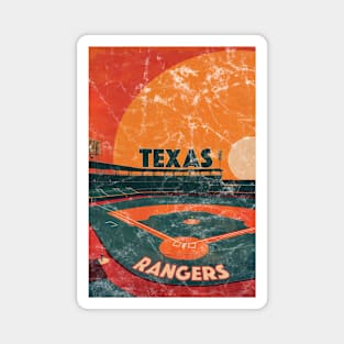 Midcentury Texas Rangers Stadium Magnet