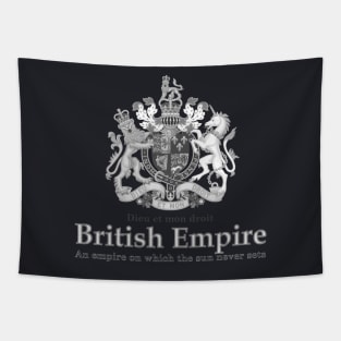 British Empire - black and white coat of arms Tapestry