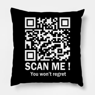 Retro Scan Me You Won't Regret It QR President Trump 2024 Pillow
