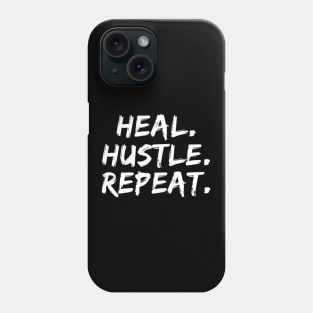 Heal Hustle Repeat White Phone Case