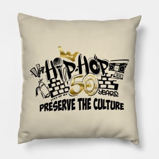 50 years of hip hop music lovers Pillow