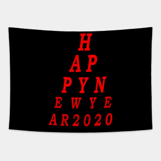 New Years Eve Party 2020 Eye Chart T-Shirt Tapestry