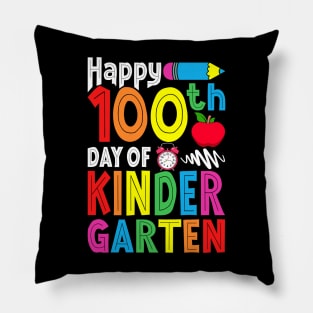 100th Day Kindergarten Gifts Kids Happy 100 Days of School Pillow