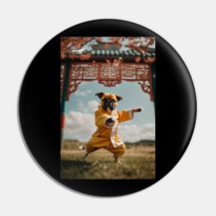 Cute Kung Fu Pug Pin