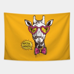 Hipster Giraffe Tapestry