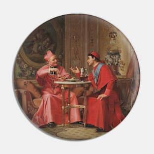 Cardinals' Friendly Chat by Jehan Georges Vibert Pin