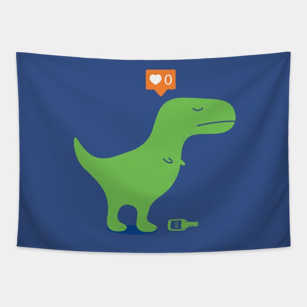 Loner Dino Tapestry by Paagal