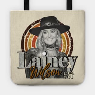 lainey wilson i love you vintage design on top Tote