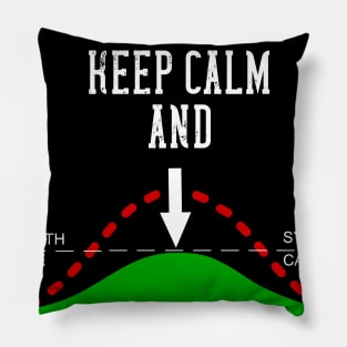 keep calm and flatten the curve virus awareness gift Pillow