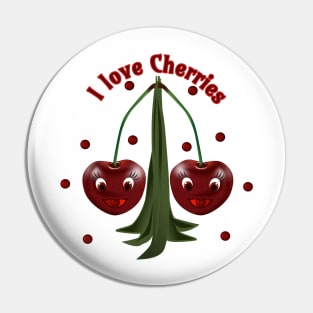 funny Cherries Pin