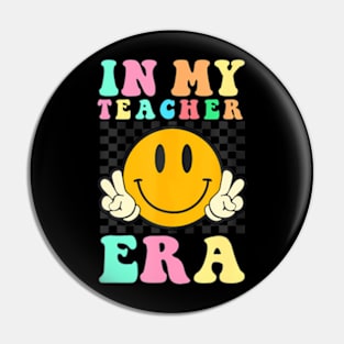 In My Teacher Era Retro Back To School Teacher Student Pin