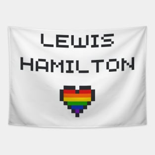 Lewis Hamilton Formula One lgbtq+ Tapestry