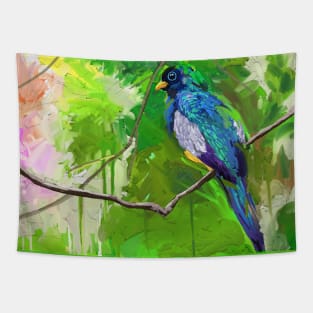 bird on tree Tapestry