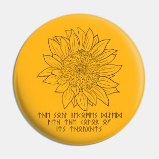 Sunflower Pin