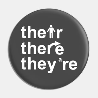 Their, there, they're. Pin