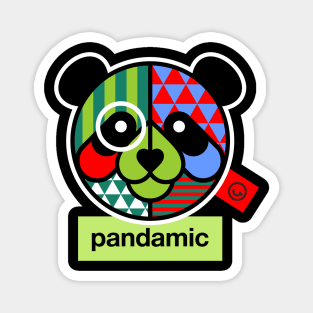 Pandamic Green Character Magnet