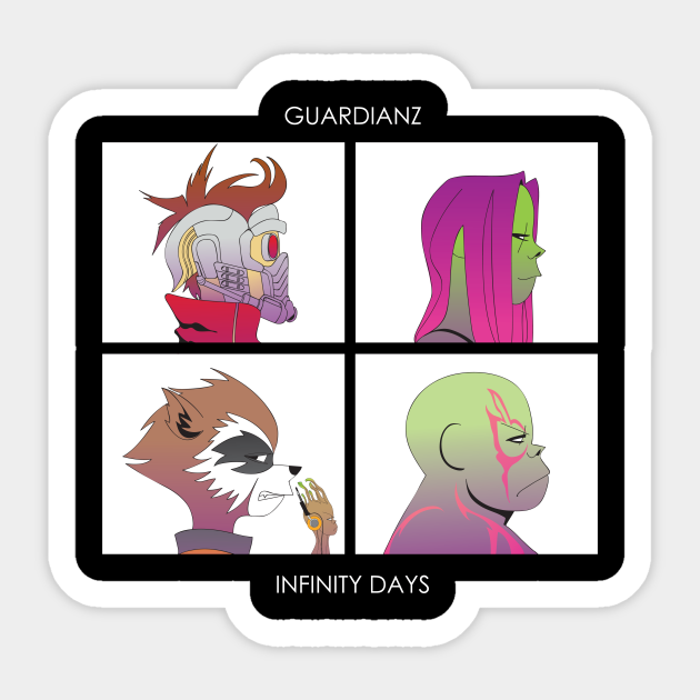 Guardianz Infinity Days Guardians Of The Galaxy Autocollant Teepublic Fr Fast loading speed, unique reading type: guardianz infinity days