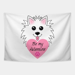 Be my Valentine with Dog Tapestry