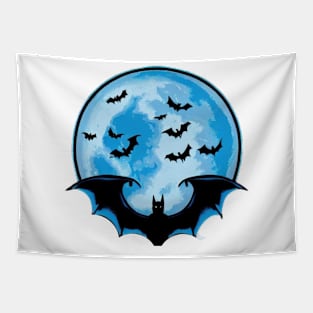 Blue moon bat Tapestry