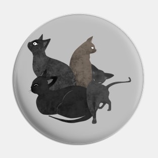 Gang of cats Pin