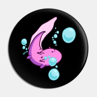 cute axolotl just relaxing Pin