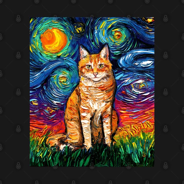 Orange Tabby Night 2 by sagittariusgallery