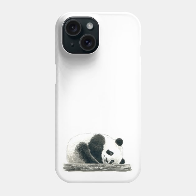 Panda bear Phone Case by katerinamk