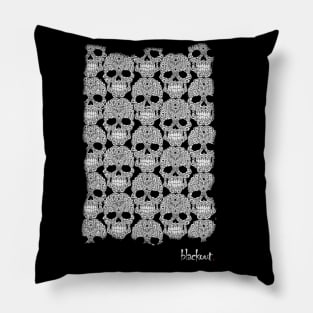 Skulls Limited Edition Plague Pit by Blackout Design Pillow